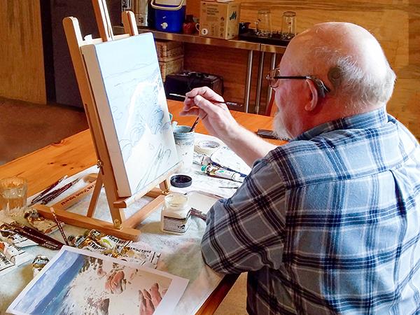 Painting vacation in Tasmania, Seascapes