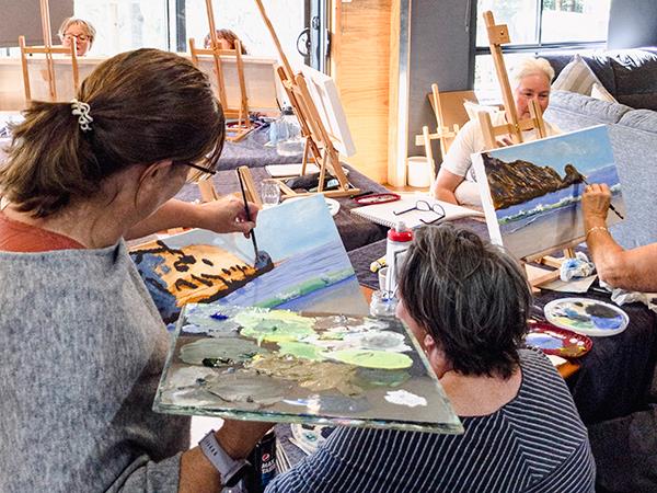 Painting vacation in Tasmania, Seascapes