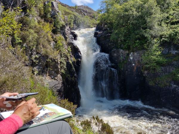 Painting holiday in Scottish Highlands