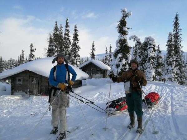 Skiing and winter camping in Finnish Lapland vacation
