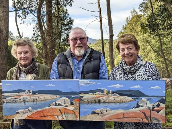 Painting vacation in Tasmania, Seascapes