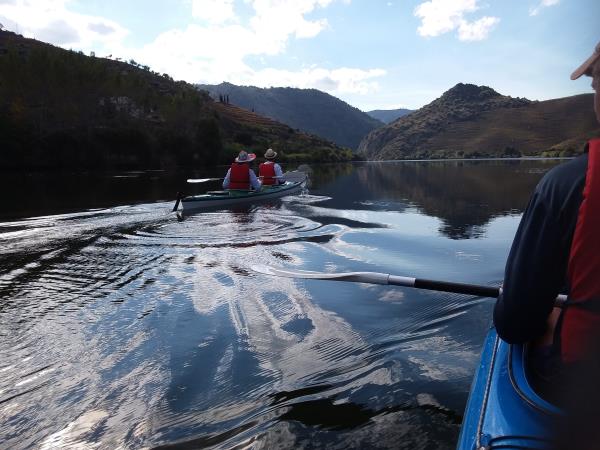 Kayak under the Douro cliffs