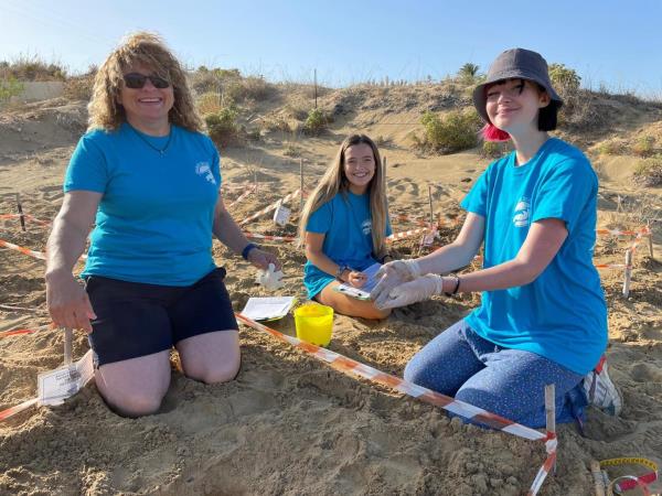 Greece, turtle volunteering for families