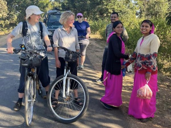 Tiger cycling safari in Kanha, India