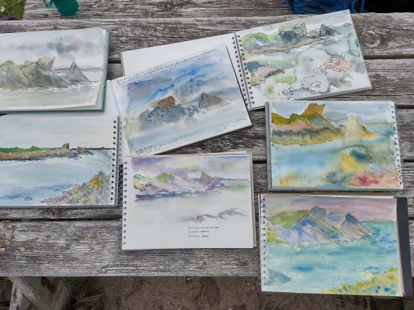 Painting holiday in Scottish Highlands