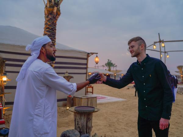 Luxury desert camp in Dubai