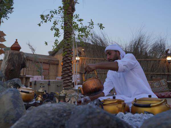 Luxury desert camp in Dubai