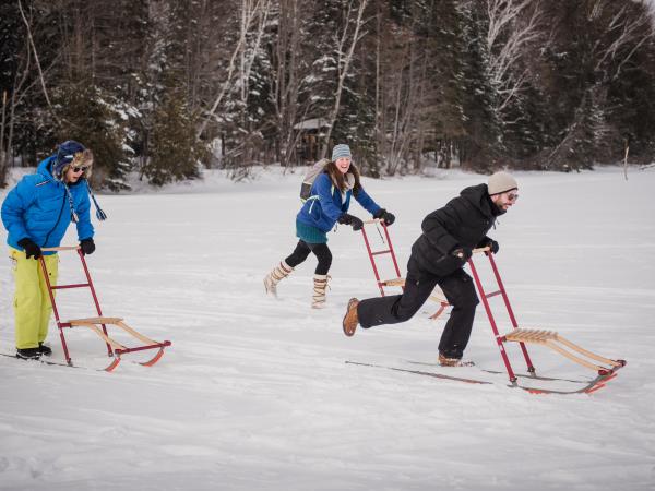 Winter retreat weekend in Algonquin Park, Canada