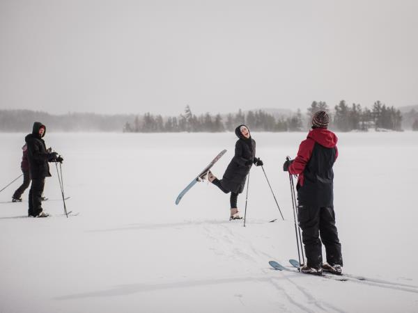 Winter retreat weekend in Algonquin Park, Canada