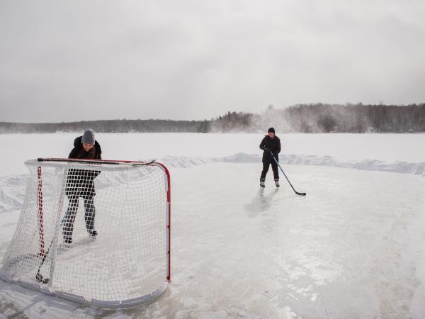 Winter retreat weekend in Algonquin Park, Canada