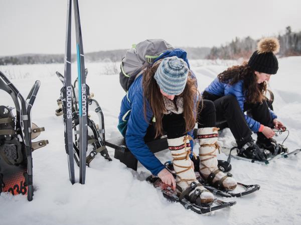 Winter retreat weekend in Algonquin Park, Canada