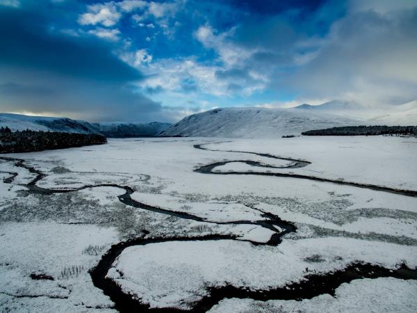 Highlands winter hiking vacation in Scotland