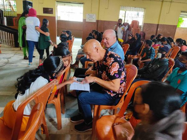Teaching and community volunteering in Kerala
