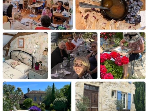 Art holiday in France, acrylic & oils