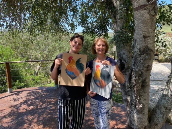 Painting and yoga vacation in Portugal