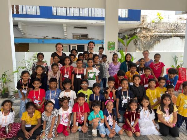 Teaching assistant volunteering in Kerala