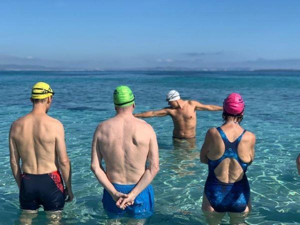 Formentera swimming vacations in Spain for improvers