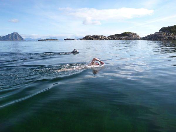 Lofoten swimming vacation in Norway