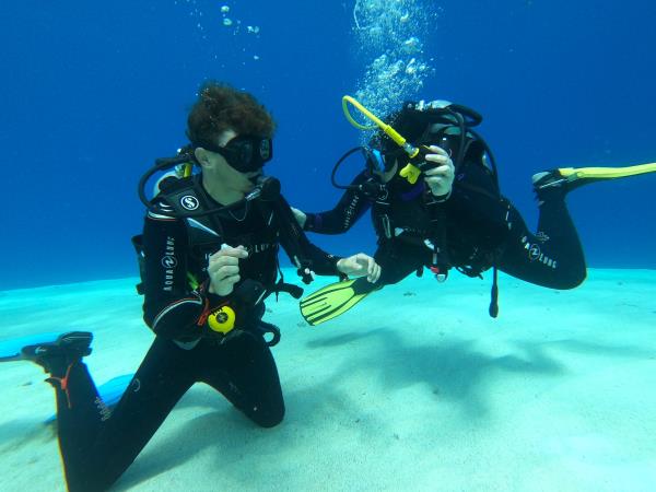 Family scuba diving vacation in the Red Sea