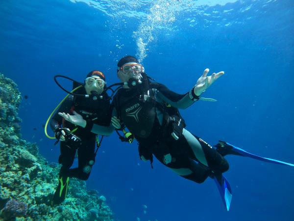 Family scuba diving vacation in the Red Sea