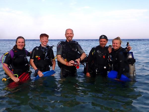Family scuba diving vacation in the Red Sea