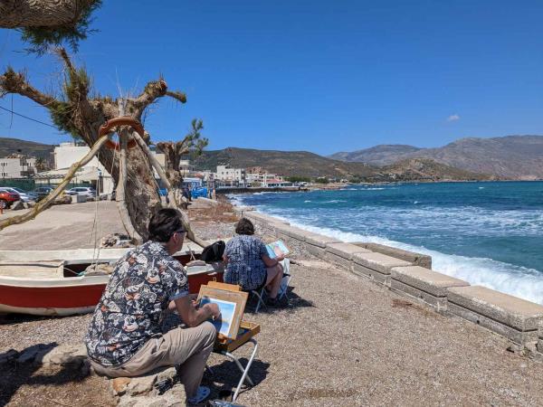 Walking and painting vacation in Crete