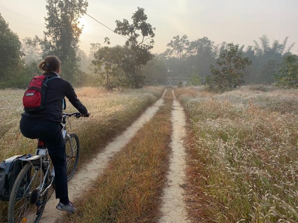 Tiger cycling safari in Kanha, India