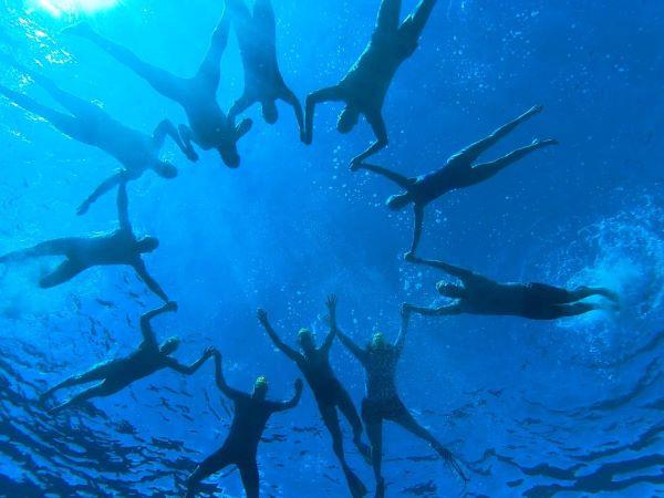 Maldives swimming vacation