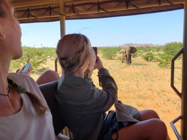 Elephant conservation project in Namibia