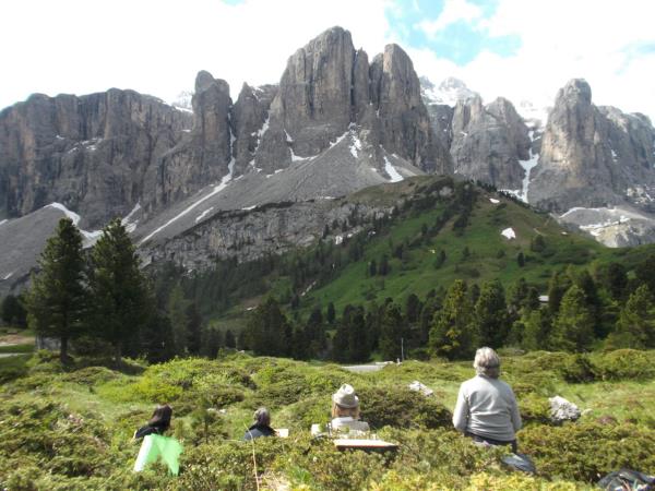 Dolomites painting vacation in Italy