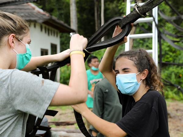 Orangutan sanctuary volunteering in Borneo