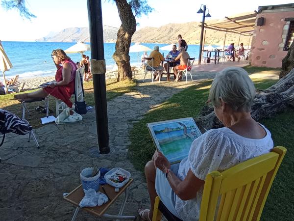 Meditation and painting vacation in Crete