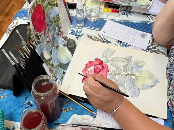 Watercolour painting vacation in France