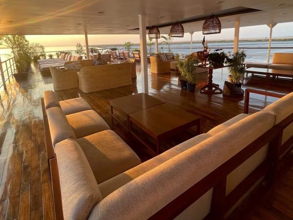 Brahmaputra river cruise in India