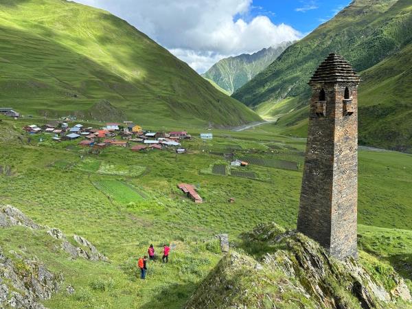 Georgia walking vacation in Caucasus Mountains