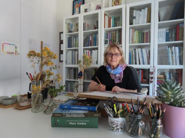 Botanical painting course in Greece