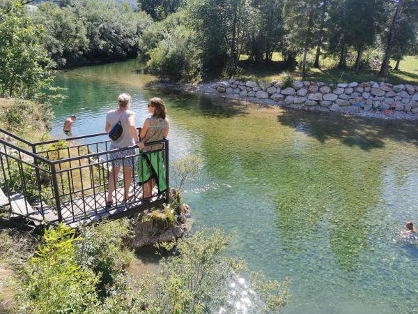 Slovenia lake swimming vacation