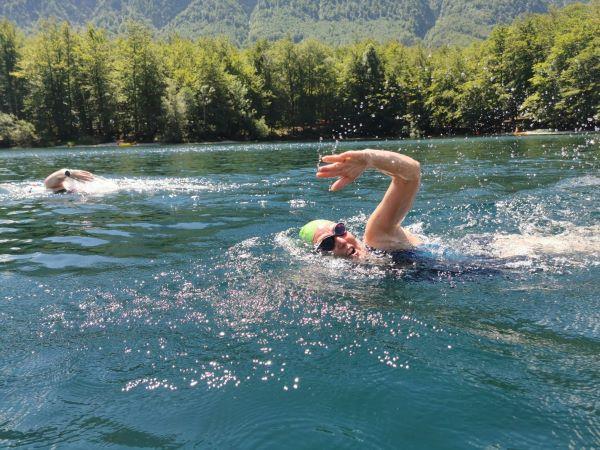 Slovenia lake swimming vacation