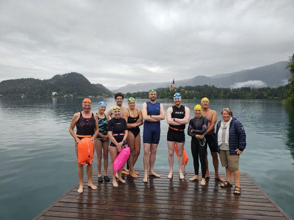 Slovenia lake swimming vacation