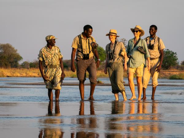 Mobile walking safari vacation in Zambia
