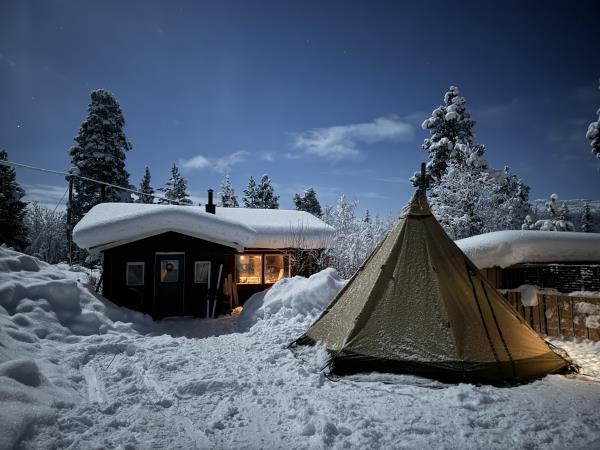 Christmas Arctic holiday in Sweden