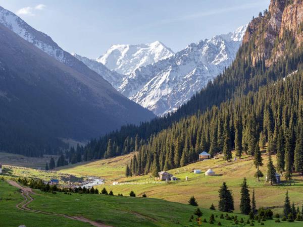 Horse trekking in Tian Shan mountains, Kyrgyzstan