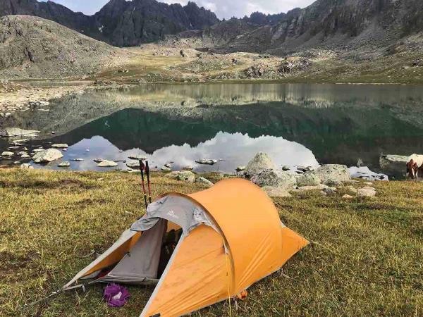 Horse trekking in Tian Shan mountains, Kyrgyzstan
