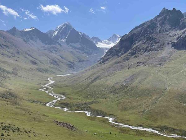 Horse trekking in Tian Shan mountains, Kyrgyzstan