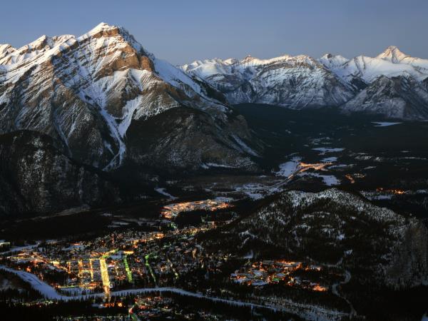 Snow shoeing and winter hiking vacation, Canada