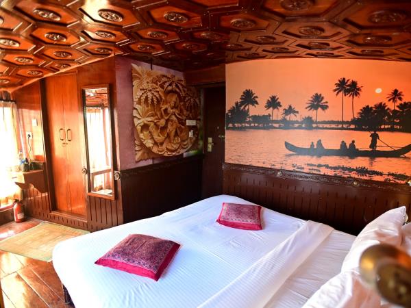 Kerala small ship river cruise, India