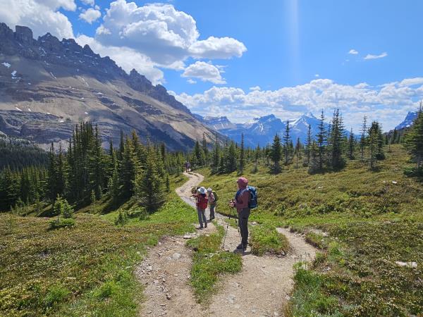 Canadian Rockies hiking and camping vacation