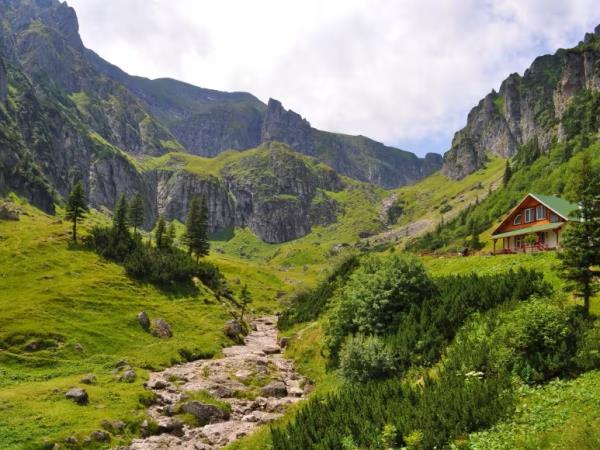 Hiking vacation in the Transylvanian Alps, Romania