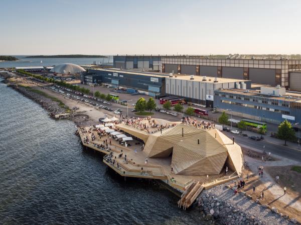 Luxury midnight sun summer holiday in Sweden