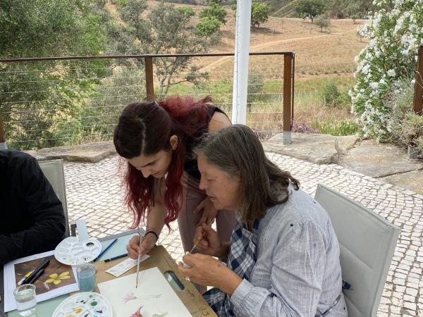 Botanical painting & yoga vacation, Portugal